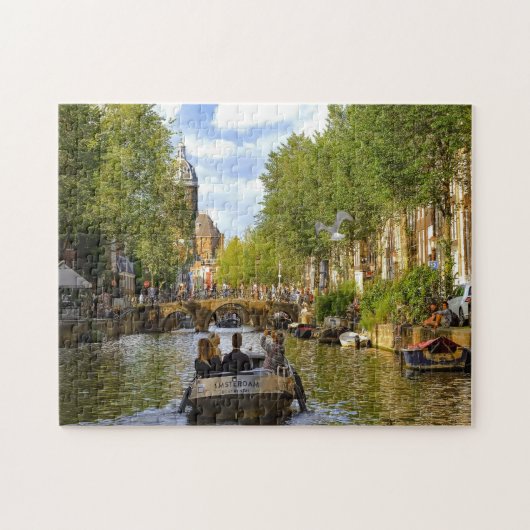 Grachten van Amsterdam. Legpuzzel (Horizontaal)