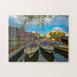 Grachten van Amsterdam. Legpuzzel