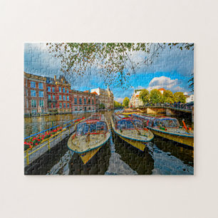 Grachten van Amsterdam. Legpuzzel