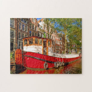 Grachten van Amsterdam. Legpuzzel