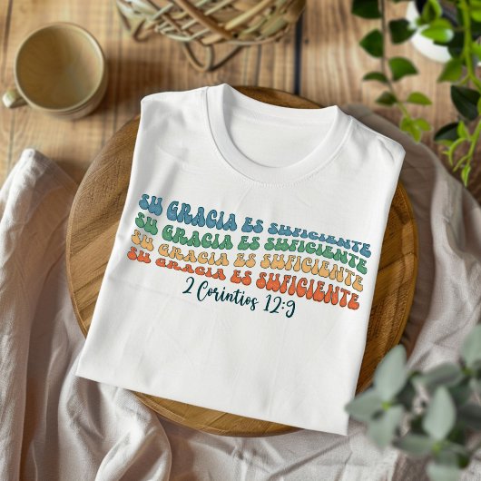 Gracia Es Suficiente noodlijdend Christelijk Spaan T-shirt