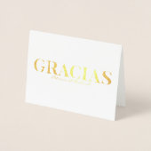 Gracia Modern Font Wedding Bedankt Foto Folie Auto Folie Kaarten (Voorkant)