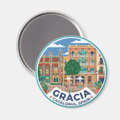 Gràcia Spanje Magneet (Voorkant / Achterkant)