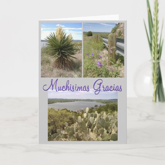 Gracias. Bedankkaart (Voorkant)