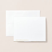 Gracias Chic Script Bruiloft Dank u Foto Folie Kaarten (Met envelop)