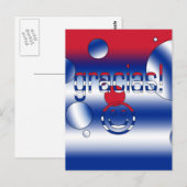 Gracias! Cuba vlag kleuren Pop kunst Briefkaart (Voorkant / Achterkant)