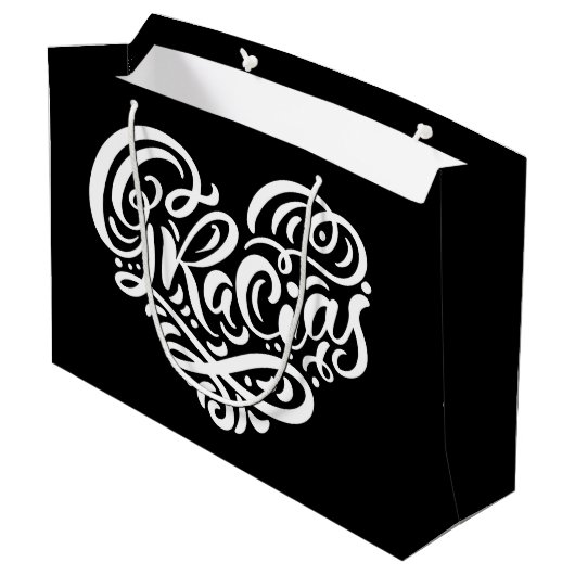 Gracias | Dank u wel Groot Cadeauzakje (Achterkant Gekanteld)