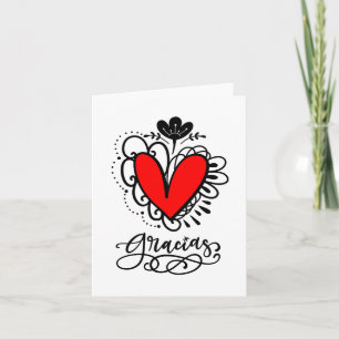 Gracias (de todo Corazón) Note Cards Notitiekaartje