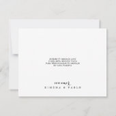 Gracias Flat Bruiloft Bedankkaart (Achterkant)