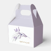 Gracias Follaje Púrpura Favor de fiesta Bedankdoosjes (Voorkant Zijde)