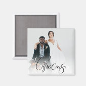 Gracias Foto Dank u Favor Magneet (Voorkant / Achterkant)