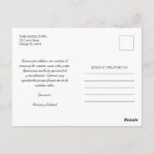 Gracias Foto Elegant Weddenschap Spaans Hartelijk  Briefkaart (Achterkant)