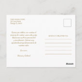 Gracias Foto Elegant Weddenschap Spaans Hartelijk  Briefkaart (Achterkant)