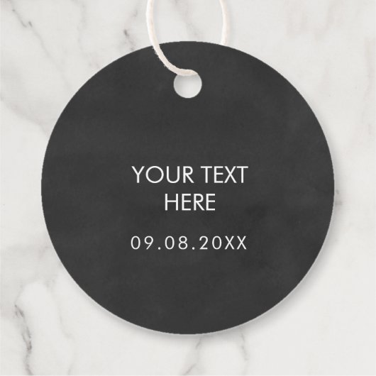 Gracias Gift Label, bruiloft Hartelijk dank Chalkb Bedankjes Labels (Achterkant)