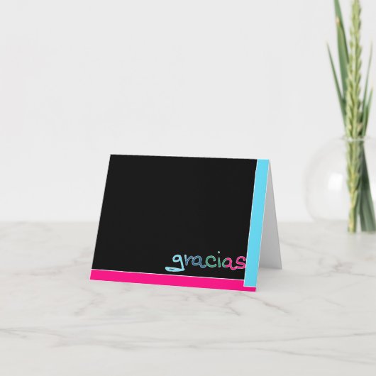Gracias, Gracias zeer! Bedankkaart (Voorkant)