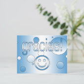 Gracias! Guatemala Vlag Kleuren Pop Art Briefkaart (Staand voorkant)