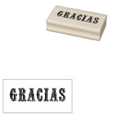 Gracias- houtstempel rubberstempel (Gestempeld)