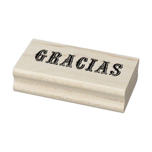 Gracias- houtstempel rubberstempel (Stempel)