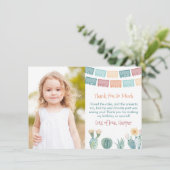 Gracias Mexican Fiesta Herfst Birthday Party Afbee Bedankkaart (Staand voorkant)