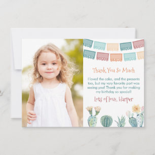 Gracias Mexican Fiesta Herfst Birthday Party Afbee Bedankkaart