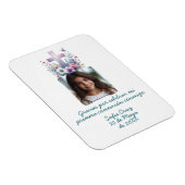 Gracias Mi Primera Comunión con Foto Flores Magneet (Rechterzijde)
