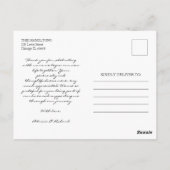 Gracias Modern Font Wedding Bedankt Foto Briefkaart (Achterkant)