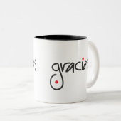 Gracias Mok Dank je zwart en wit (Voorkant rechts)