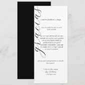 Gracias-plaatsingskaart in het Spaans Kaart (Voorkant / Achterkant)