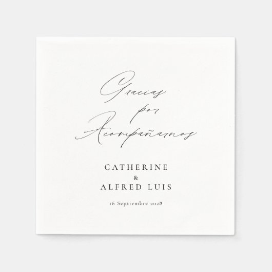 Gracias por Acompañarnos Nuestra Boda Bruiloft Servet (Voorkant)