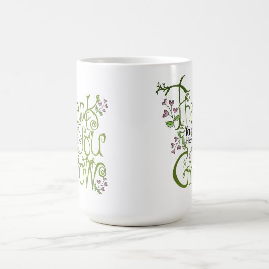 Gracias por ayudarme a crecer magische mok (Midden)