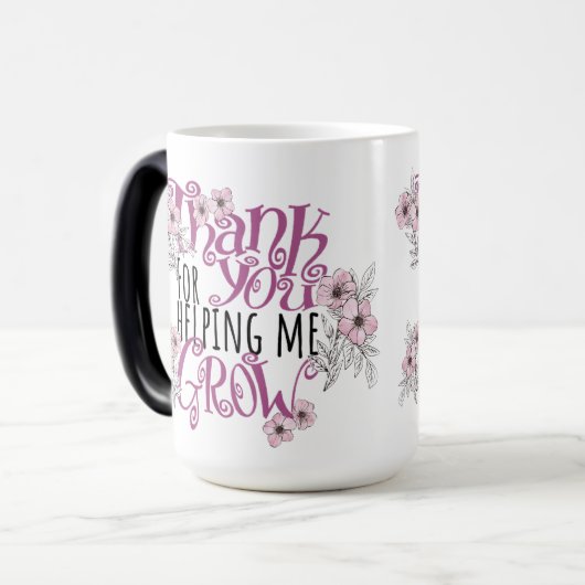 Gracias por ayudarme a crecer. magische mok (Voorkant links)