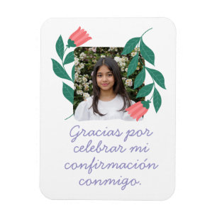 Gracias por Celebrar Mi Confirmación con Foto Magneet
