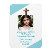 Gracias por Celebrar Mi Primera Comunión con Foto Magneet (Verticaal)
