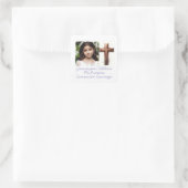 Gracias por Celebrar Mi Primera Comunión con Foto Vierkante Sticker (Tas)