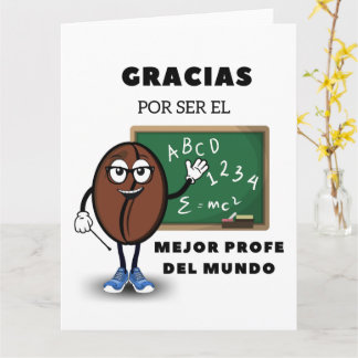 Gracias Por Ser El Mejor Profe del Mundo (Spaans) Kaart