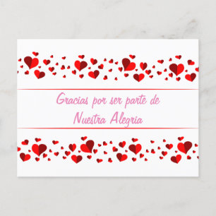 Gracias por ser parte de Nuestra Alegria Note Kaar Briefkaart