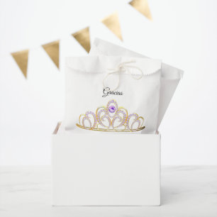Gracias Quinceañera Gouden Amethist Tiara Favor Ba Bedankzakje