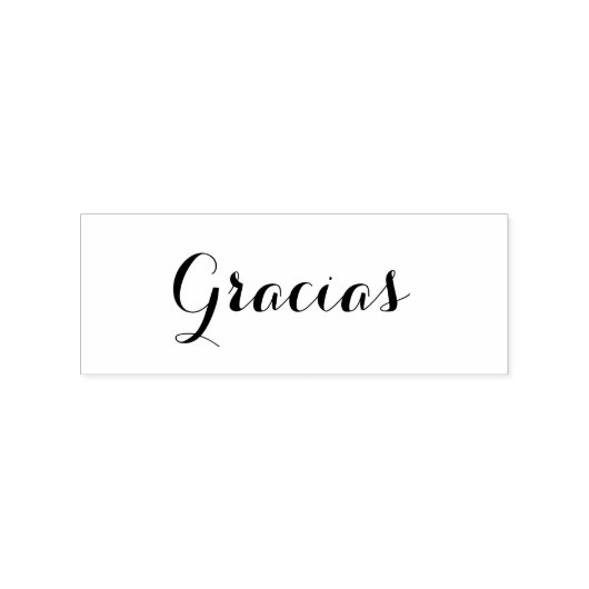 Gracias - Rubber stempel (Gestempeld)