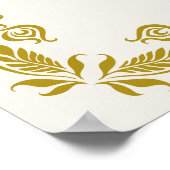 Gracias Señor Spanish Blessings Prayer Gold Poster (Hoek)