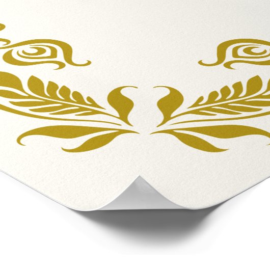 Gracias Señor Spanish Blessings Prayer Gold Poster (Hoek)