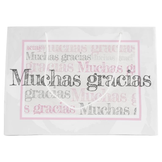 Gracias / Spaans dank u geschenktas Groot Cadeauzakje (Voorkant)