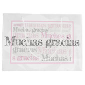 Gracias / Spaans dank u geschenktas Groot Cadeauzakje (Achterkant)