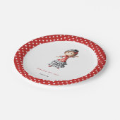 Gracias Spain Theme Sevillana Dancer Papieren Bordje (Gekanteld)