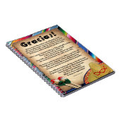 Gracias Teacher Appreciation Poem Notitieboek (Rechterzijde)