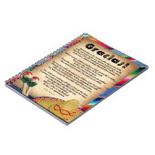Gracias Teacher Appreciation Poem Notitieboek (Linkerzijde)