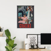 GRACIAS, tekst toevoegen Poster (Thuiskantoor)