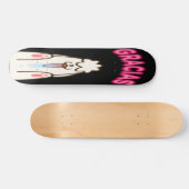 Gracias - Witte hond schoppen Persoonlijk Skateboard (Horizontaal)