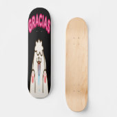 Gracias - Witte hond schoppen Persoonlijk Skateboard (Voorkant)