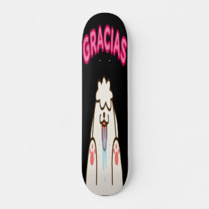 Gracias - Witte hond schoppen Persoonlijk Skateboard