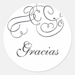 Graciasstickers Ronde Sticker